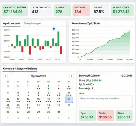 TradeLOG.pl - Podgląd aplikacji